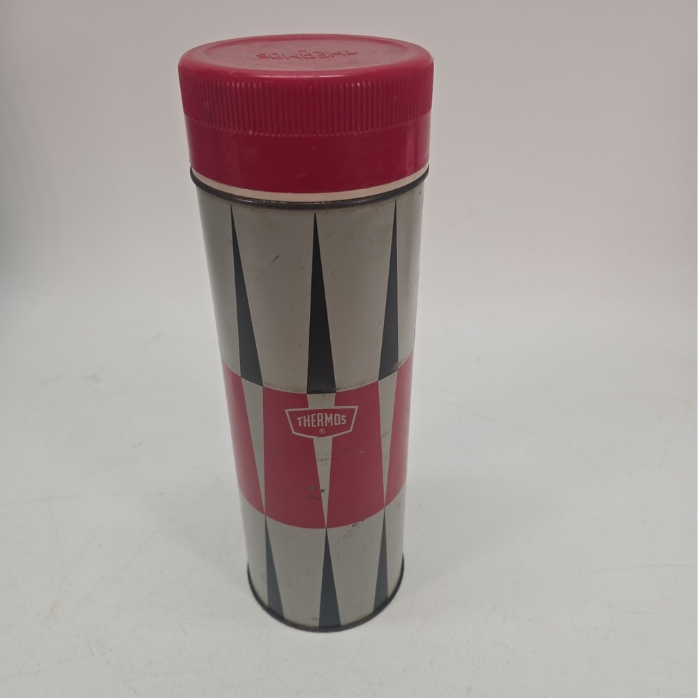 Vintage 1960s Genuine King-Seeley Metal Vacuum Quart Thermos USA